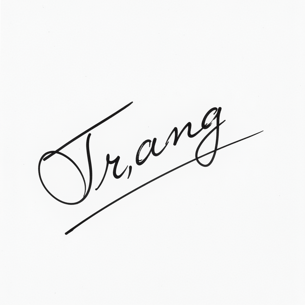 Chữ Ký Cho Người Tên Trang: Bí Quyết Tạo Dấu Ấn Độc Đáo, Hợp Phong Thủy Mẫu chữ ký tên Trang số 5