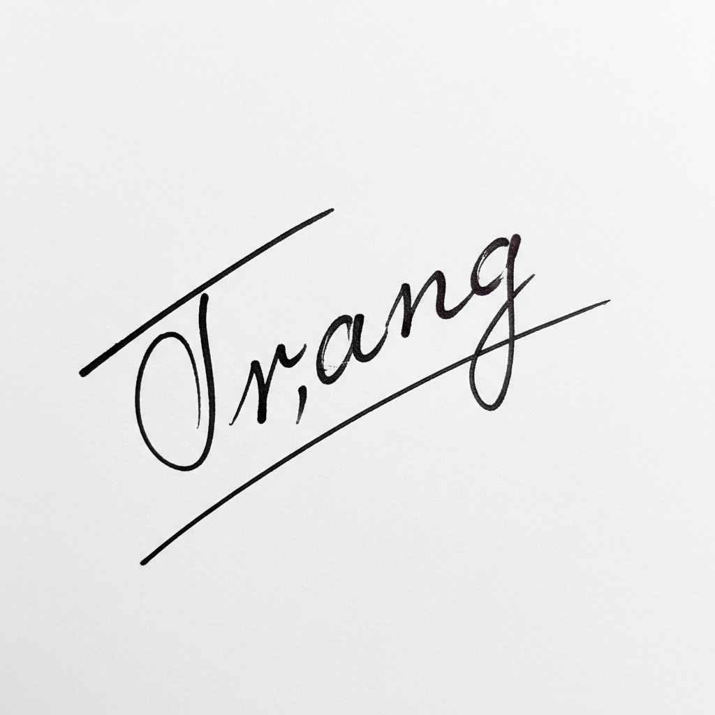 Mẫu chữ ký tên Trang số 5