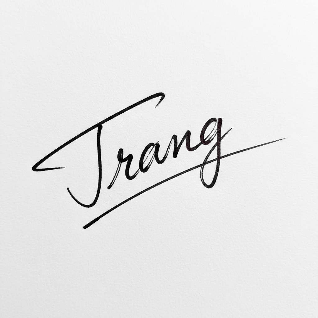 Mẫu chữ ký tên Trang số 5