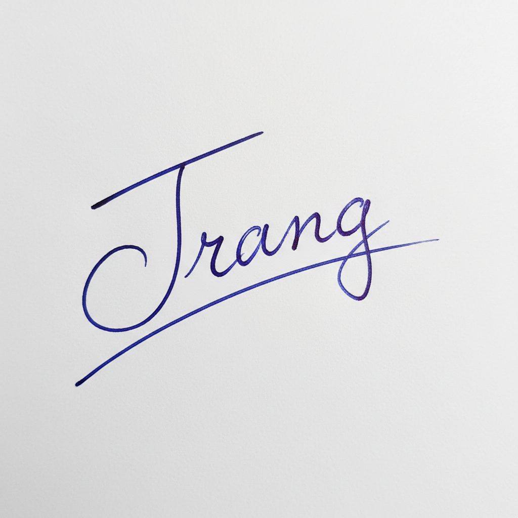 Chữ Ký Cho Người Tên Trang: Bí Quyết Tạo Dấu Ấn Độc Đáo, Hợp Phong Thủy Mẫu chữ ký tên Trang số 6