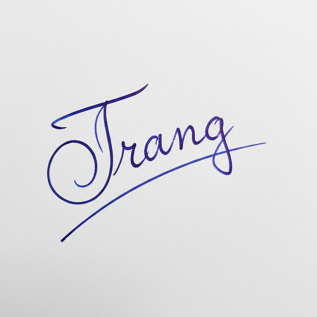 Mẫu chữ ký tên Trang số 6