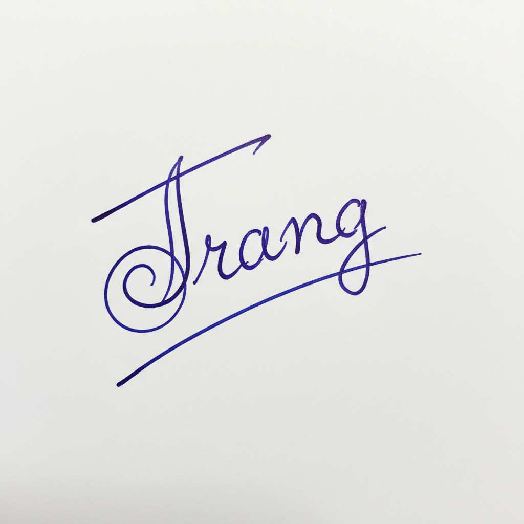 Mẫu chữ ký tên Trang số 6