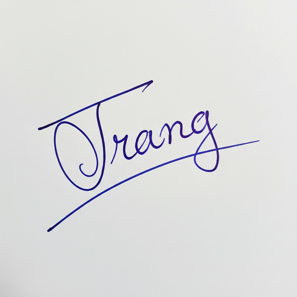 Mẫu chữ ký tên Trang số 6