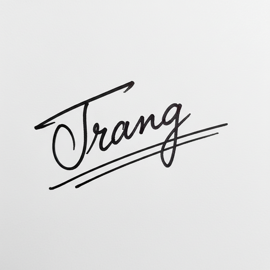 Mẫu chữ ký tên Trang số 7