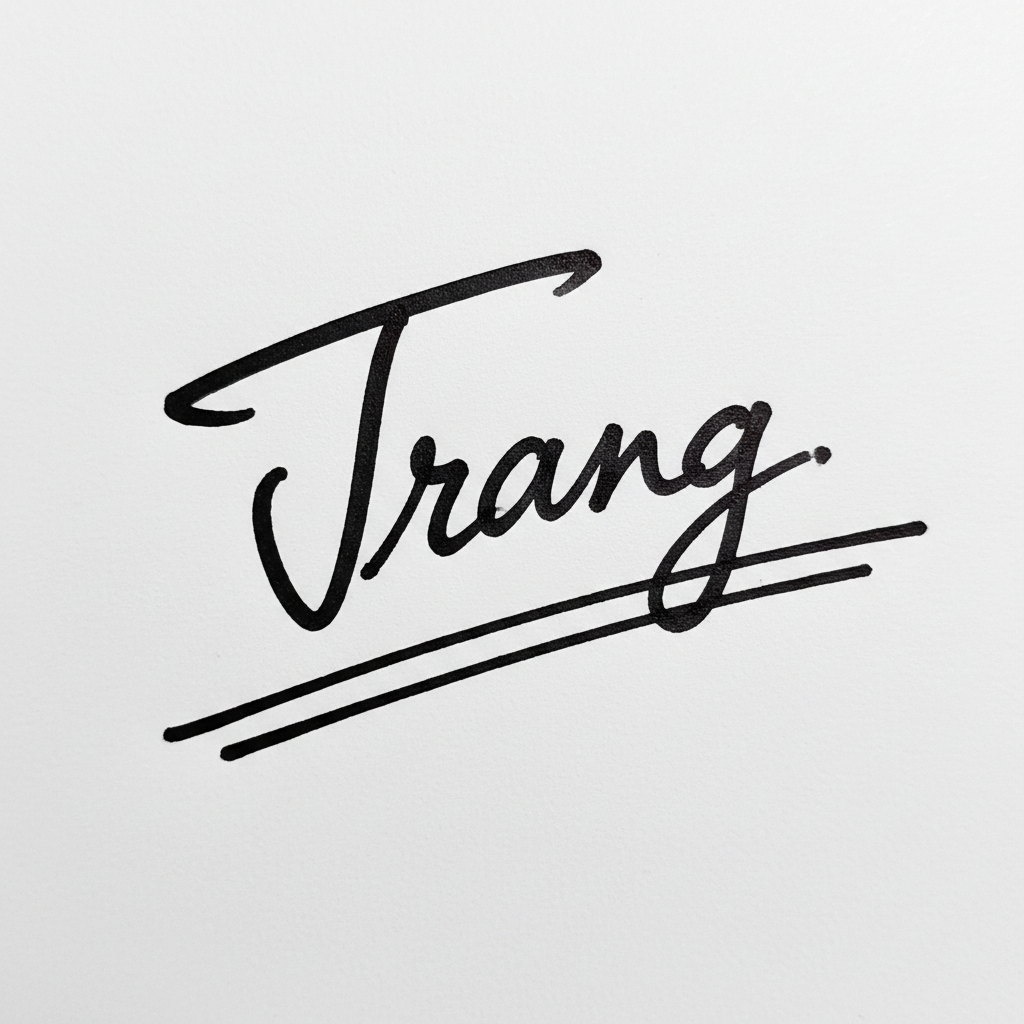 Mẫu chữ ký tên Trang số 7