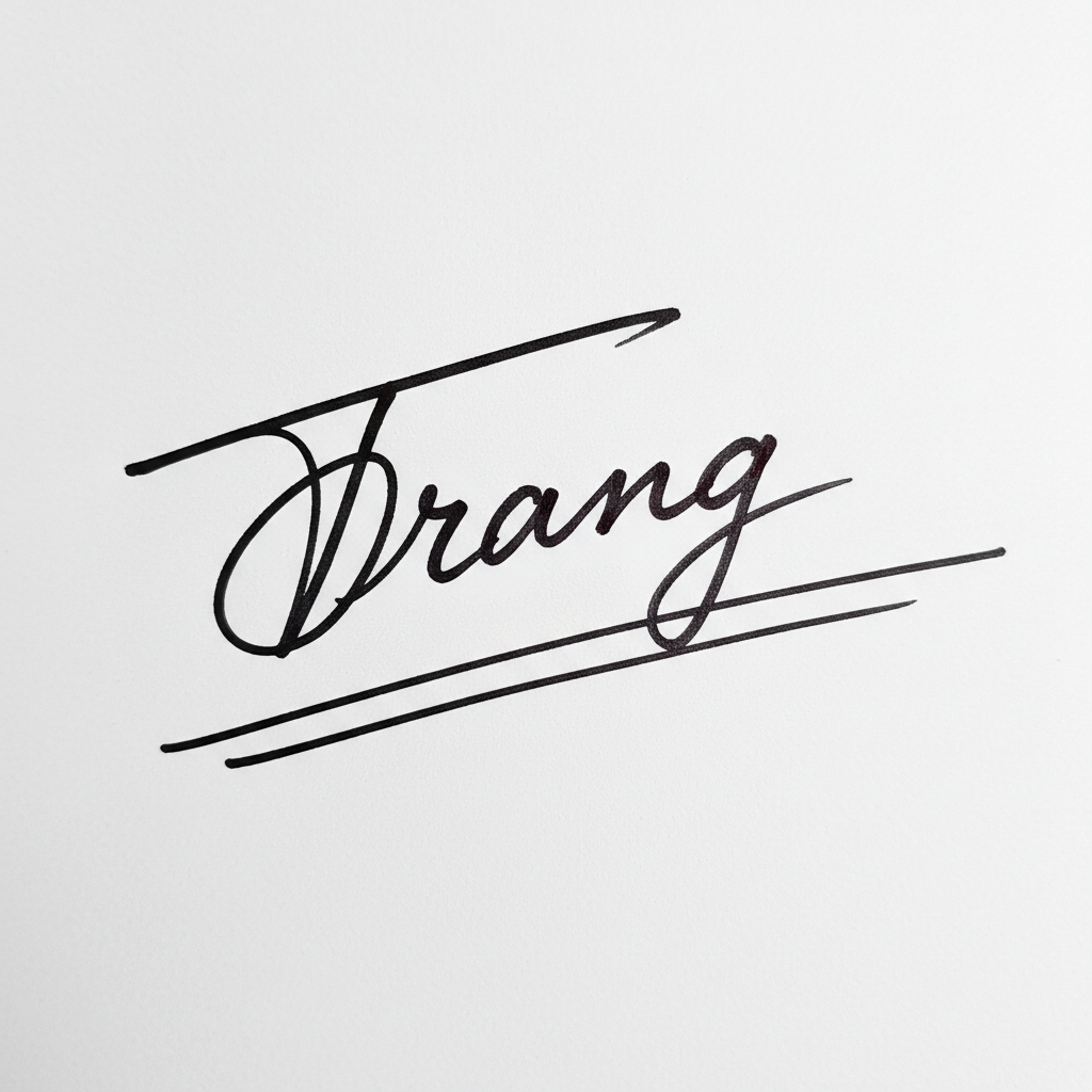 Mẫu chữ ký tên Trang số 7