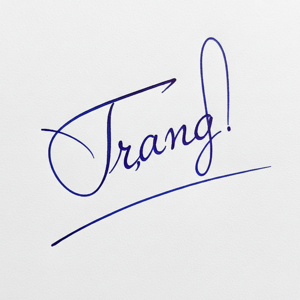 Mẫu chữ ký tên Trang số 8