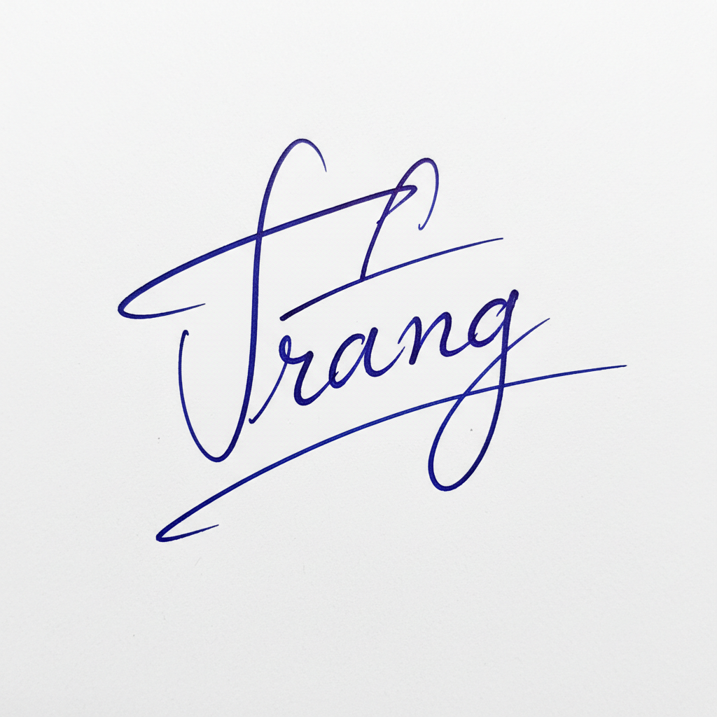 Mẫu chữ ký tên Trang số 8