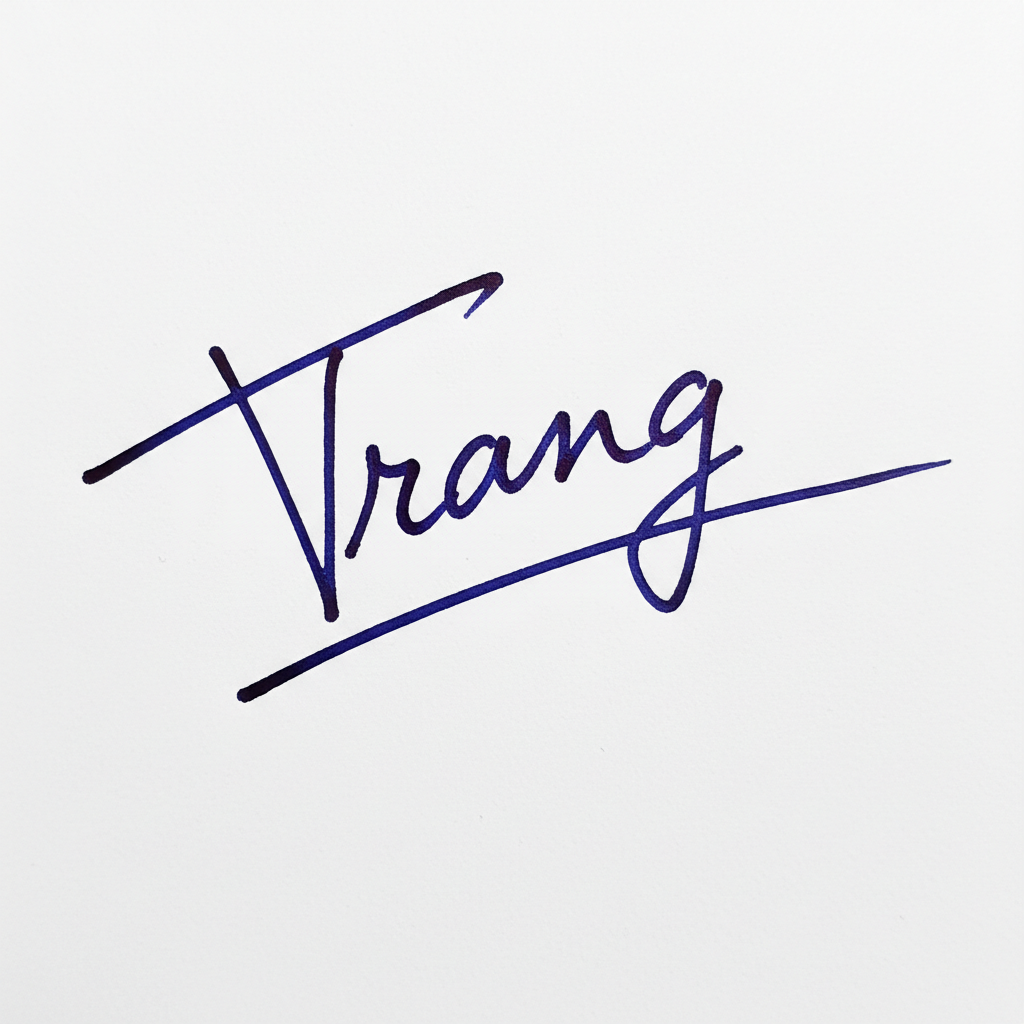 Chữ Ký Cho Người Tên Trang: Bí Quyết Tạo Dấu Ấn Độc Đáo, Hợp Phong Thủy Mẫu chữ ký tên Trang số 9