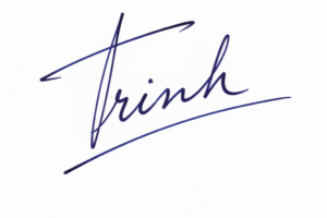 Mẫu chữ ký tên Trinh số 1