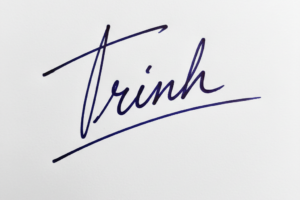 Mẫu chữ ký tên Trinh số 1
