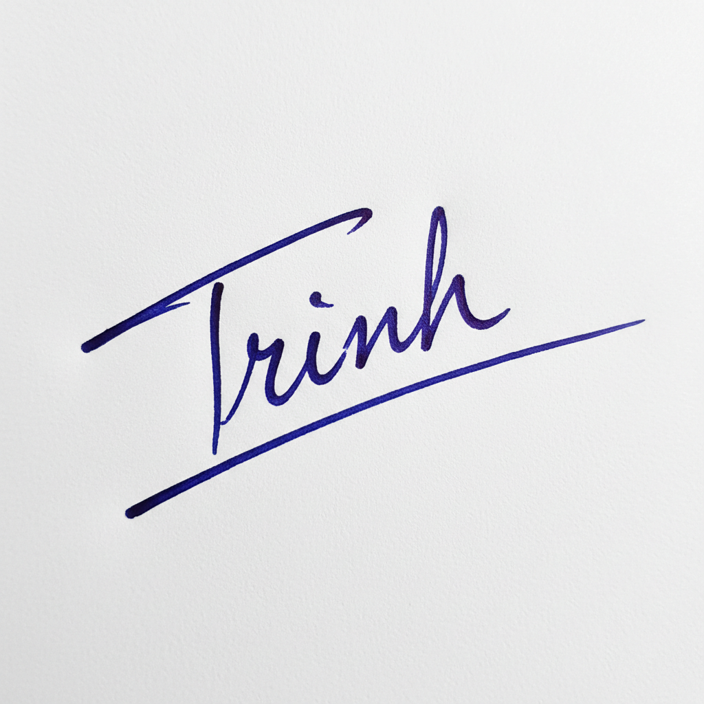 Mẫu chữ ký tên Trinh số 3