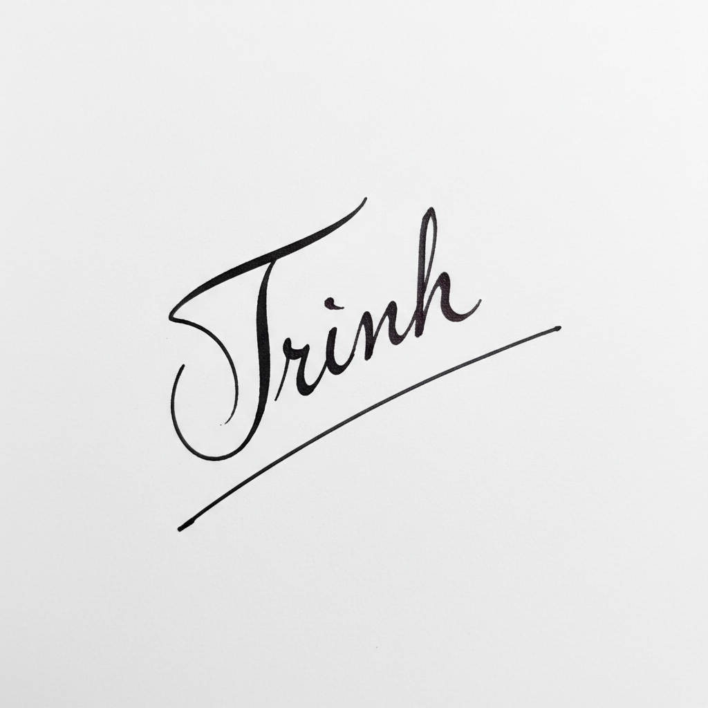 Mẫu chữ ký tên Trinh số 5