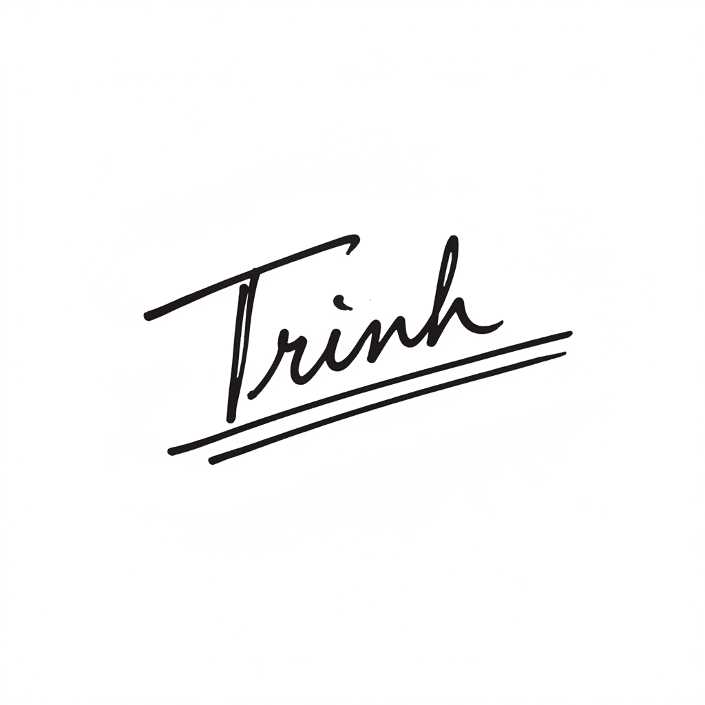Mẫu chữ ký tên Trinh số 7