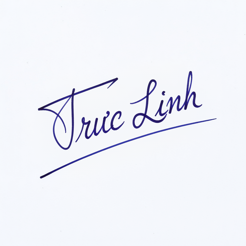 Mẫu chữ ký tên Trúc Linh số 1