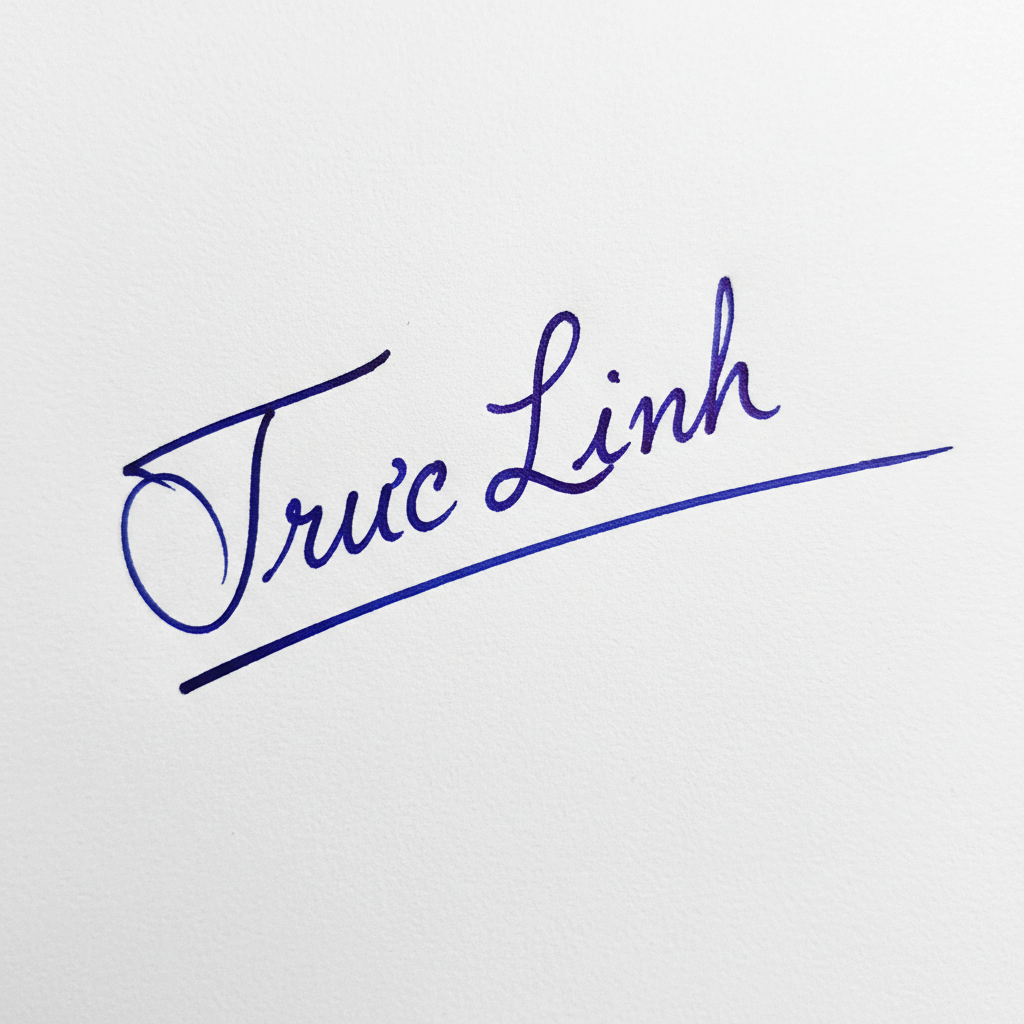 Mẫu chữ ký tên Trúc Linh số 3