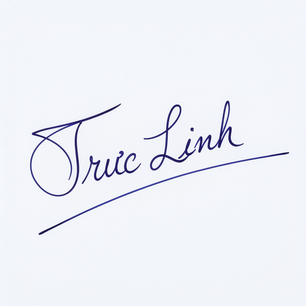 Mẫu chữ ký tên Trúc Linh số 4