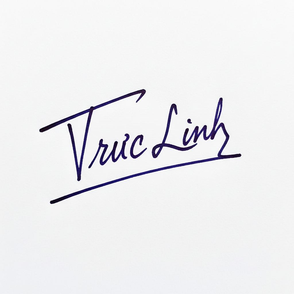 Mẫu chữ ký tên Trúc Linh số 9