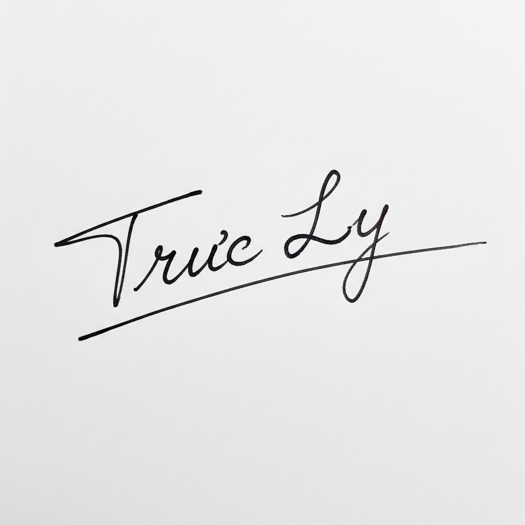 Mẫu chữ ký tên Trúc Ly số 10