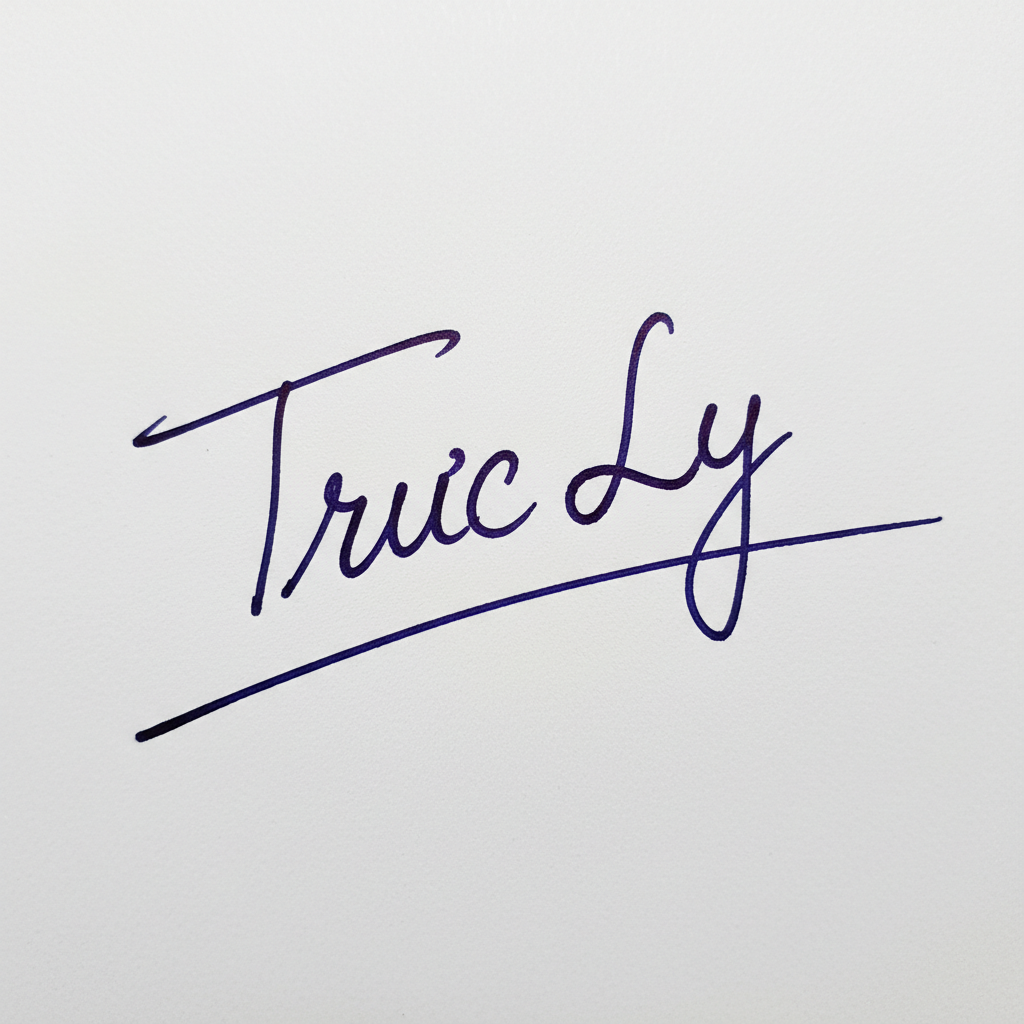 Mẫu chữ ký tên Trúc Ly số 4