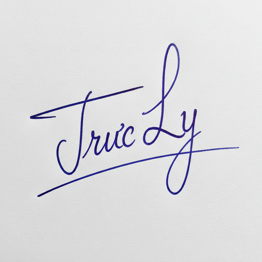 Mẫu chữ ký tên Trúc Ly số 8