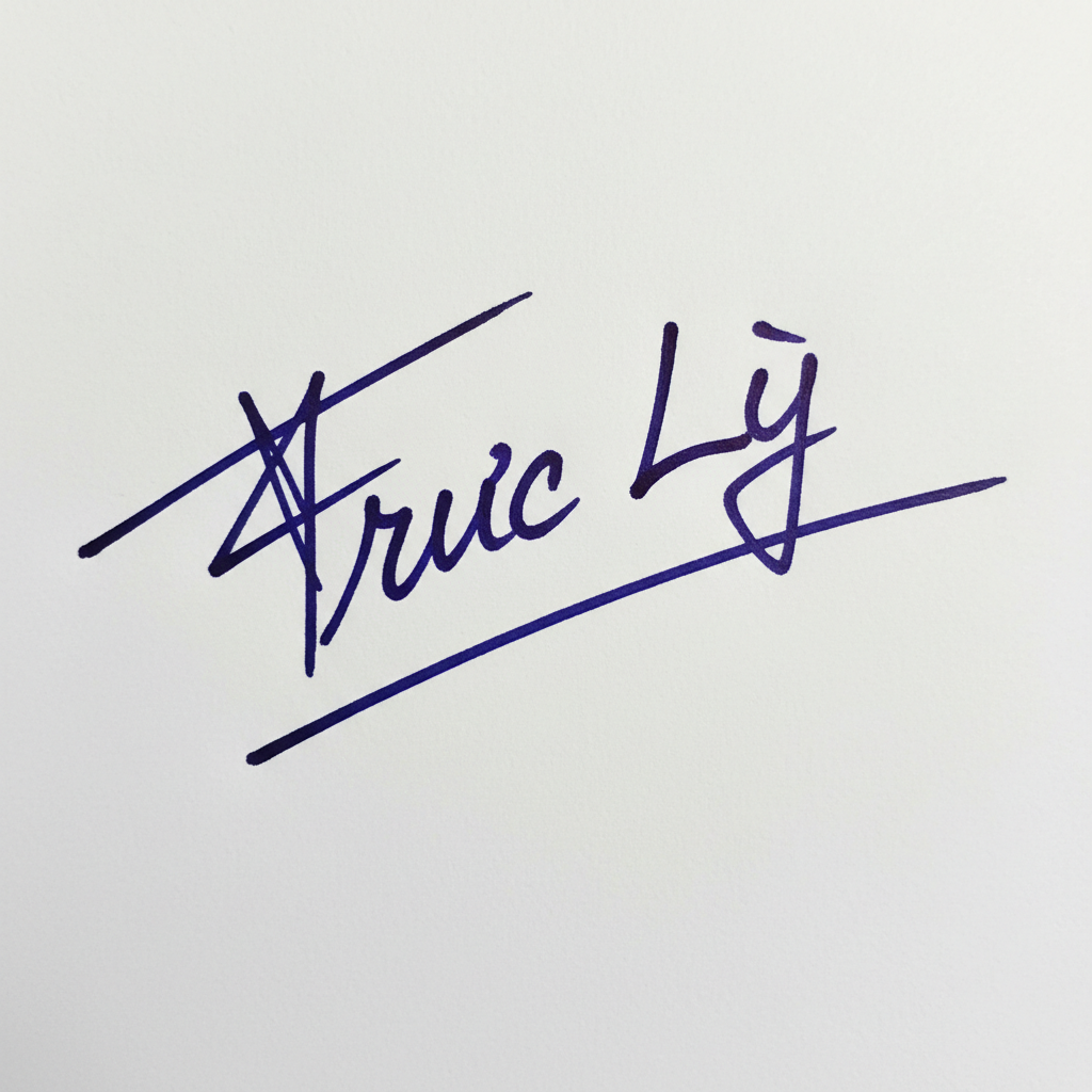Mẫu chữ ký tên Trúc Ly số 9