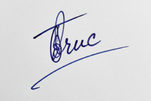 Mẫu chữ ký tên Trúc số 1