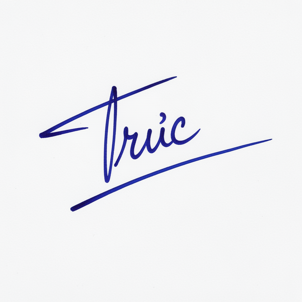 Mẫu chữ ký tên Trúc số 3