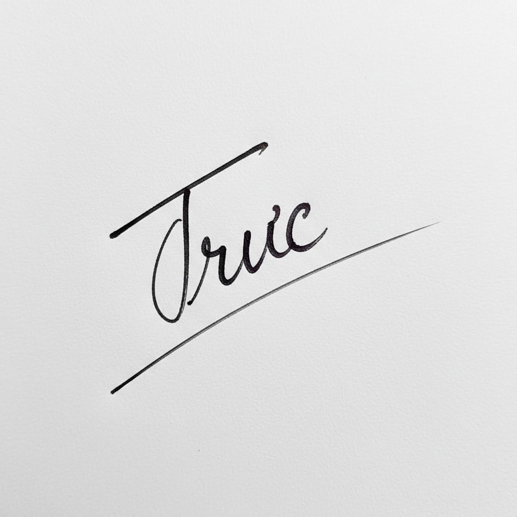 Mẫu chữ ký tên Trúc số 5