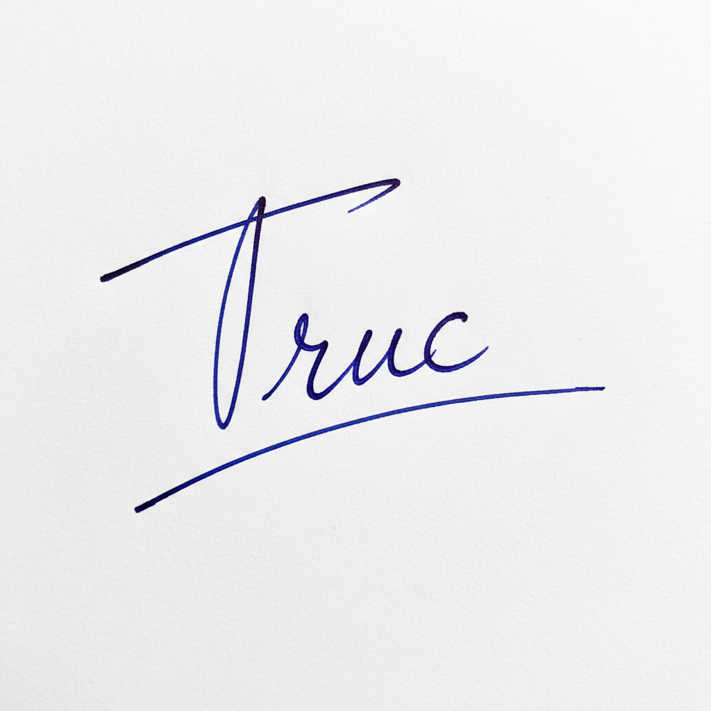 Mẫu chữ ký tên Trúc số 8