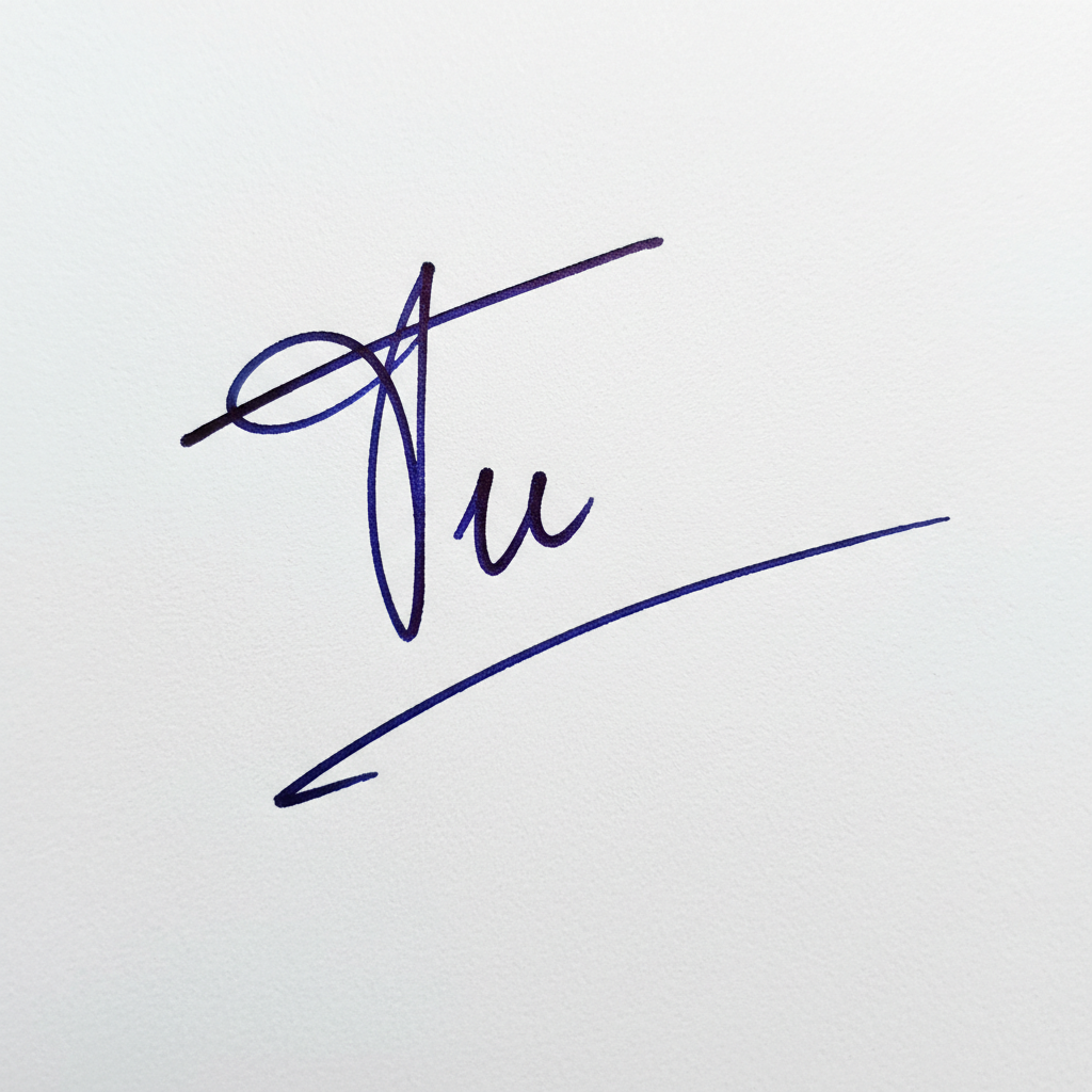 Mẫu chữ ký tên Tú số 1