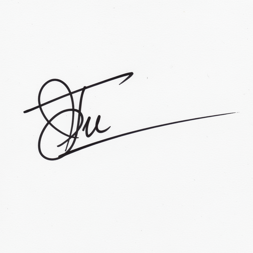 Mẫu chữ ký tên Tú số 10