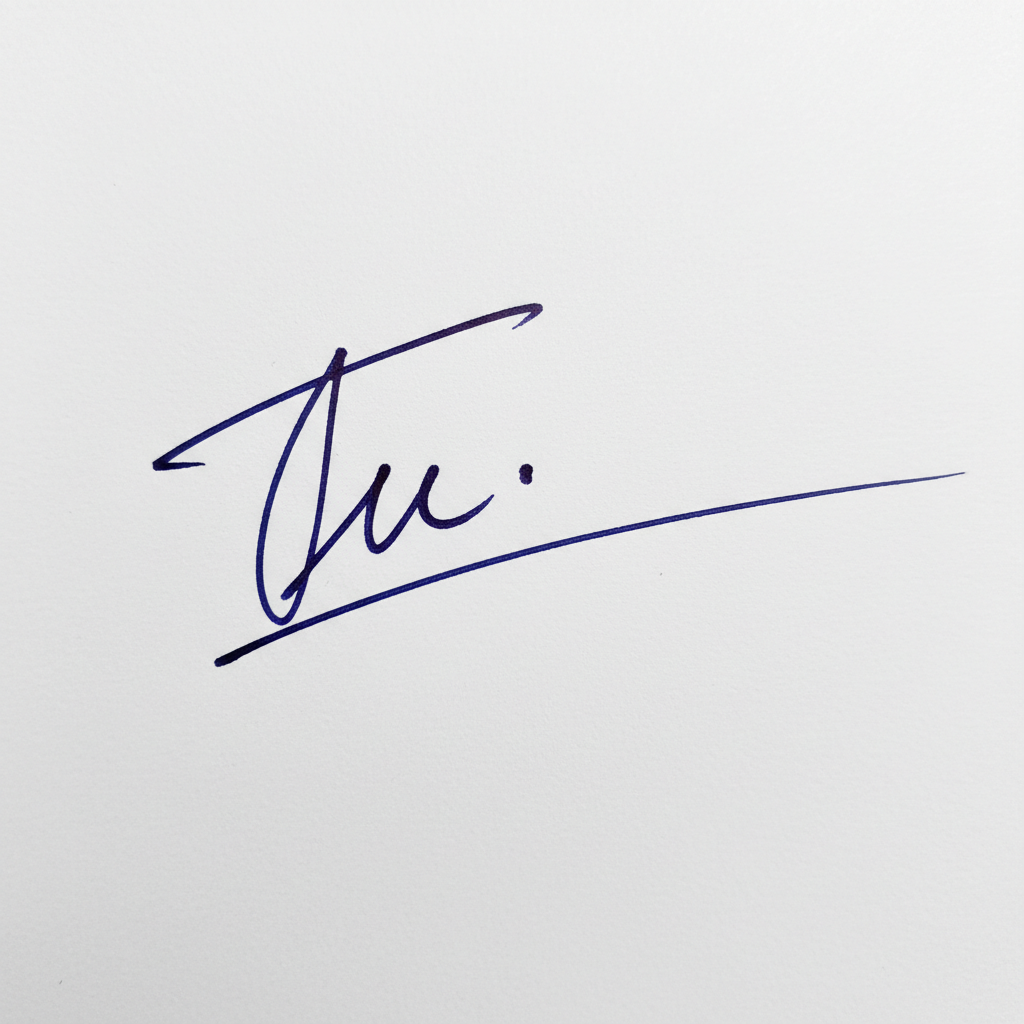 Mẫu chữ ký tên Tú số 4