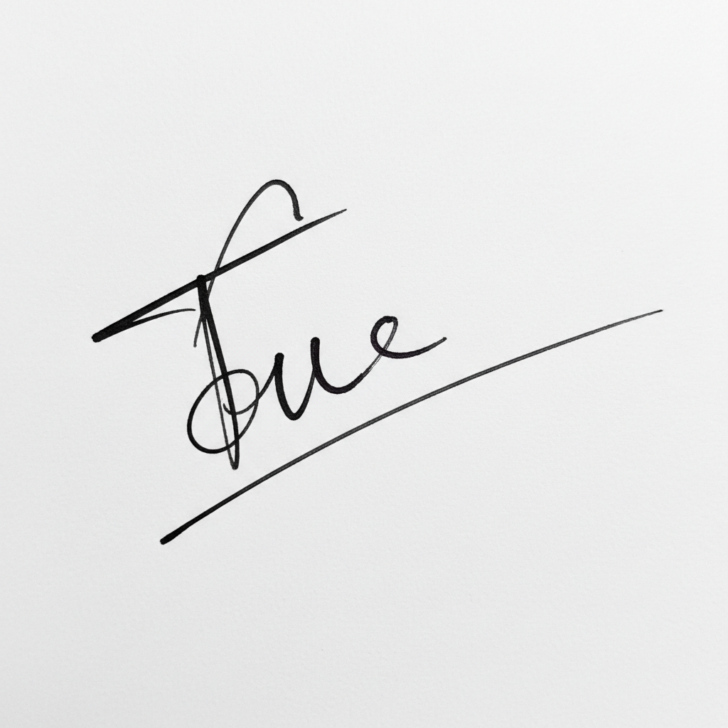 Mẫu chữ ký tên Tú số 5