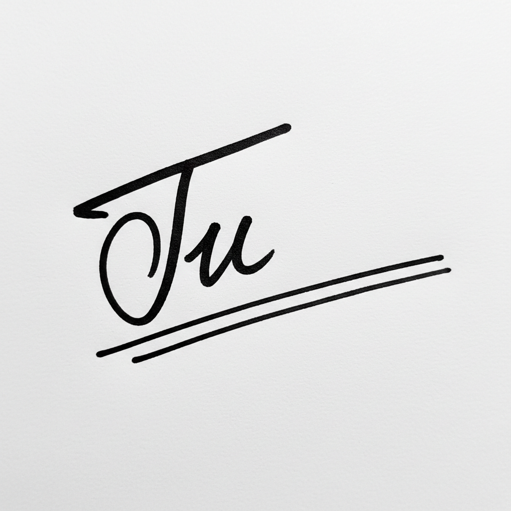 Mẫu chữ ký tên Tú số 7