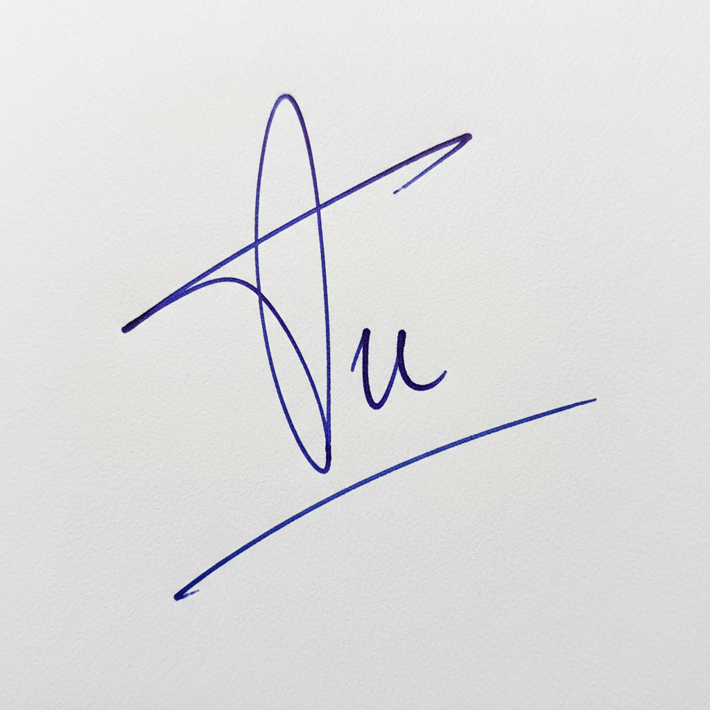 Mẫu chữ ký tên Tú số 8