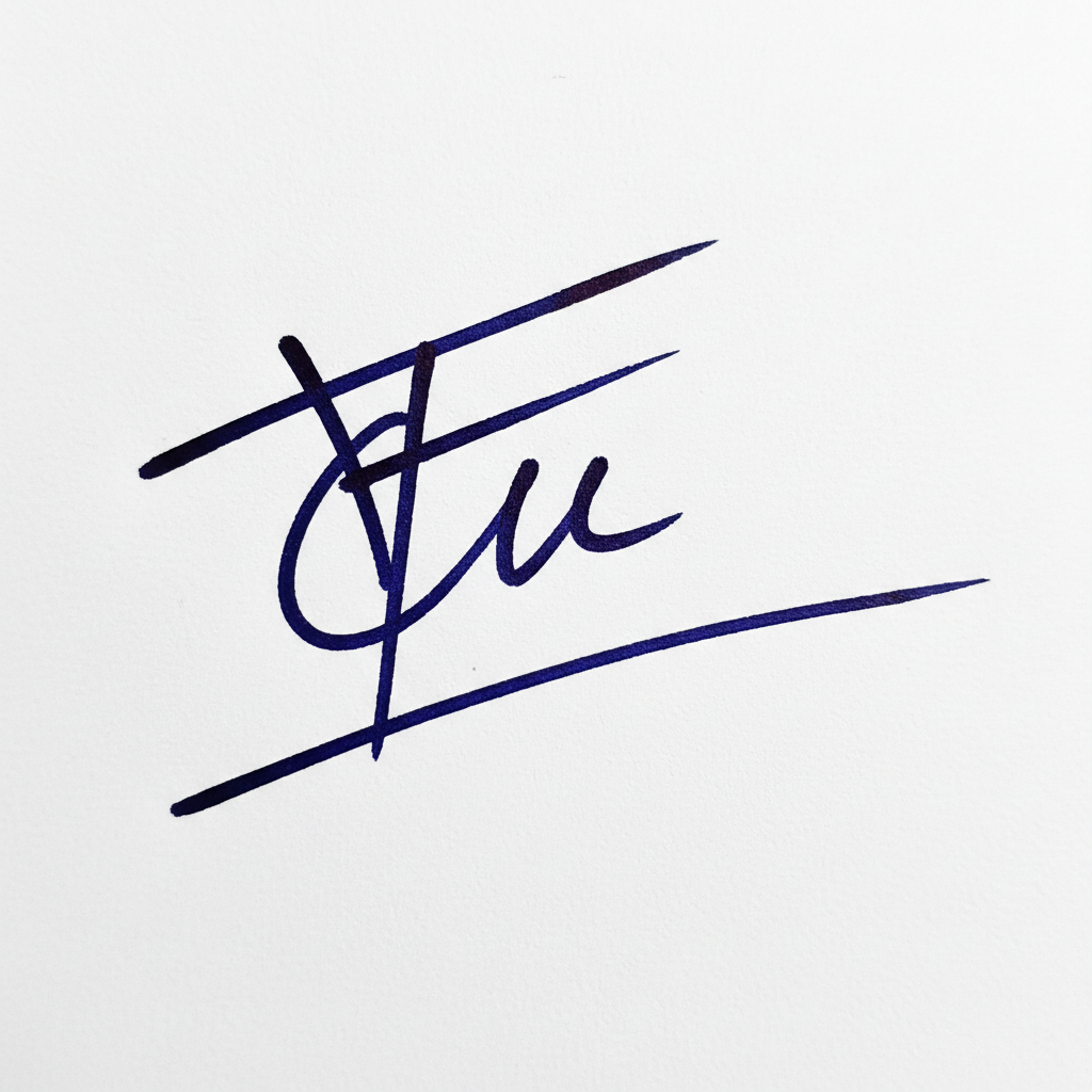 Mẫu chữ ký tên Tú số 9