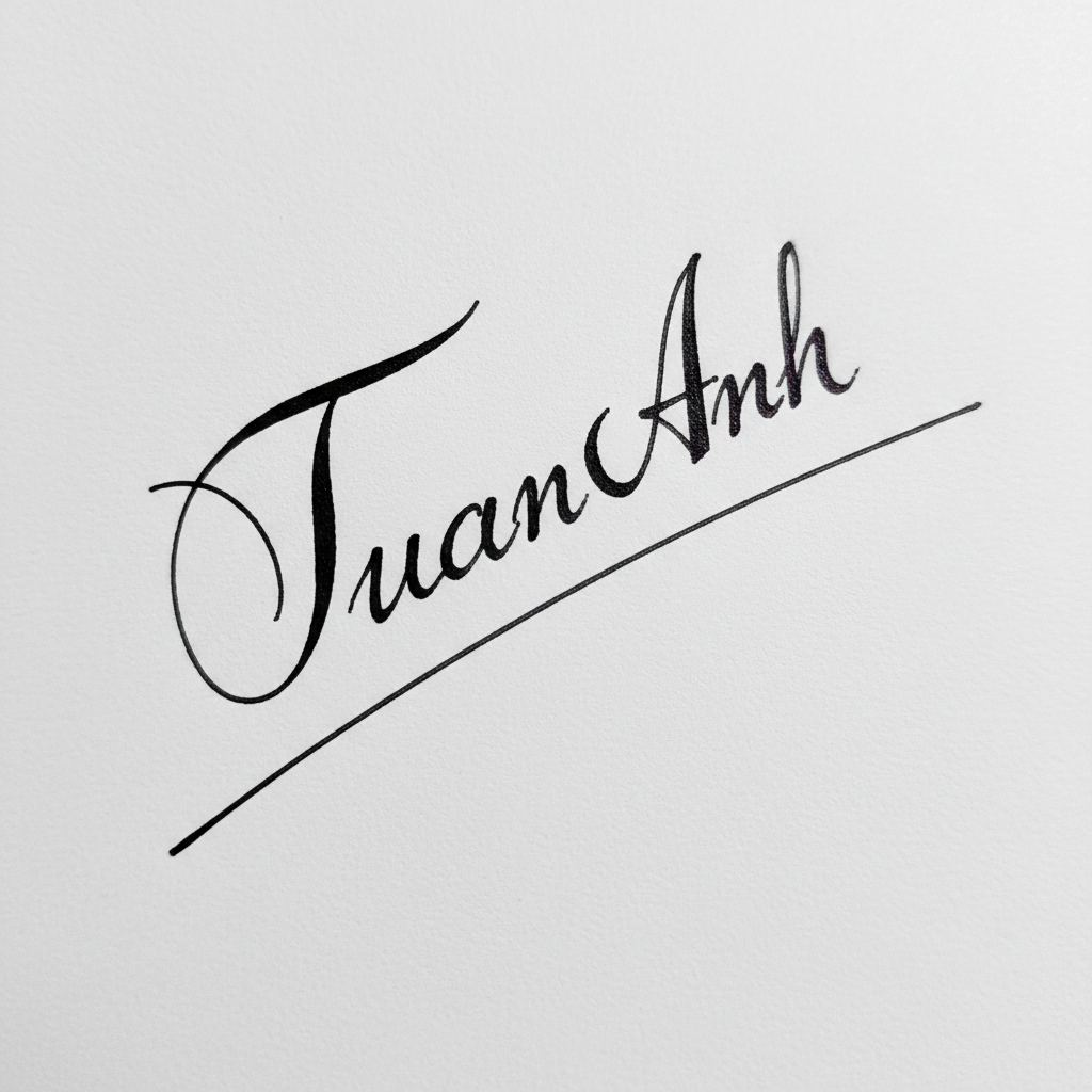 Mẫu chữ ký tên Tuấn Anh số 5