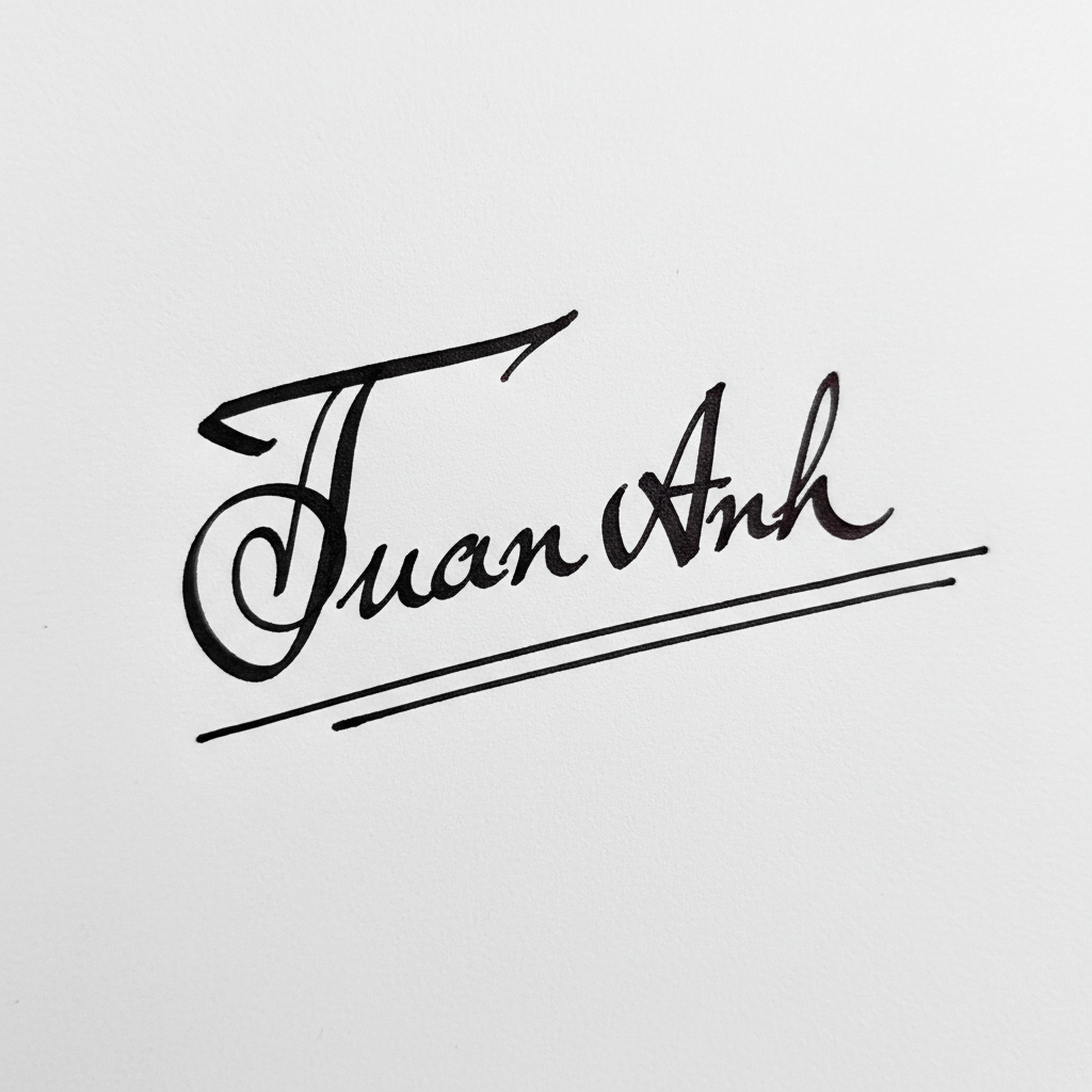 Mẫu chữ ký tên Tuấn Anh số 7