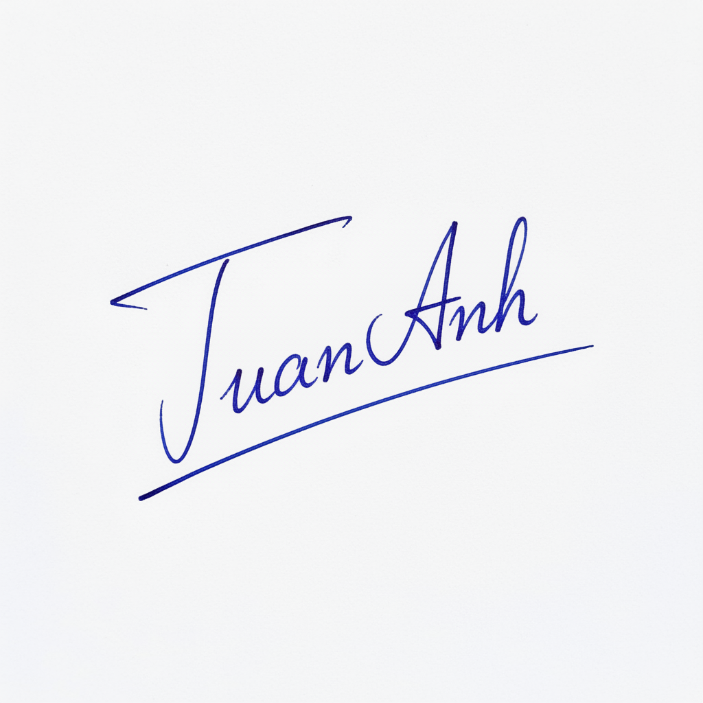 Mẫu chữ ký tên Tuấn Anh số 8