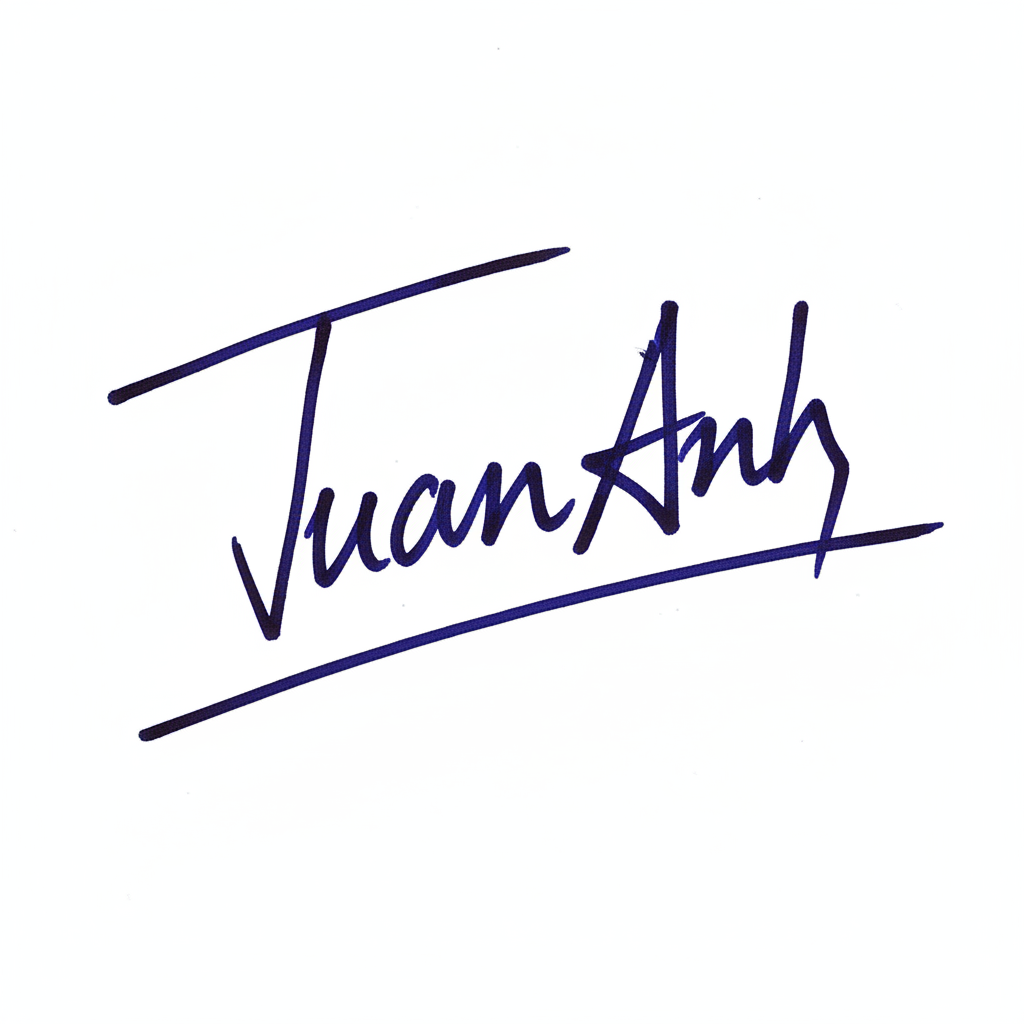 Mẫu chữ ký tên Tuấn Anh số 9