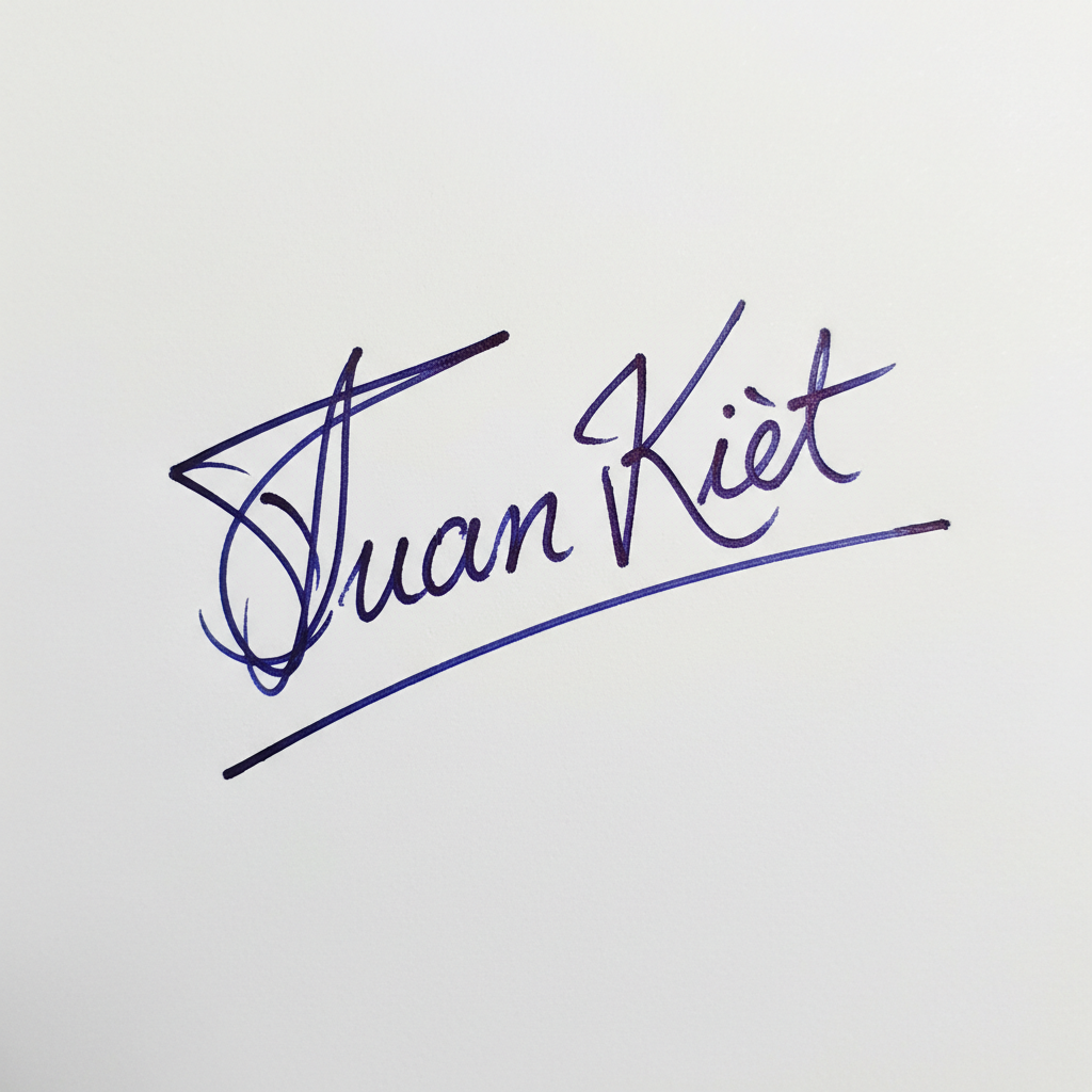 Mẫu chữ ký tên Tuấn Kiệt số 1