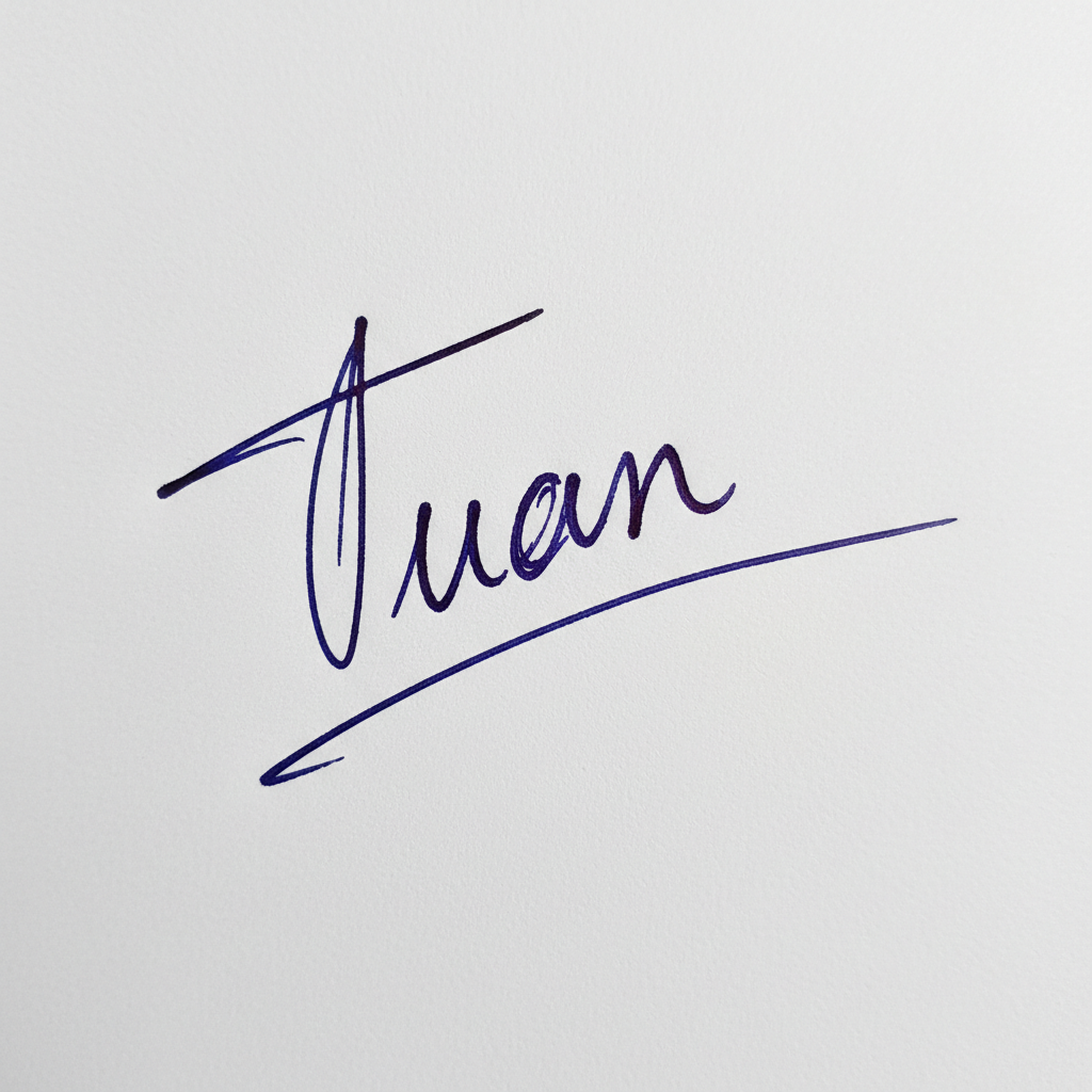 Mẫu chữ ký tên Tuấn số 1