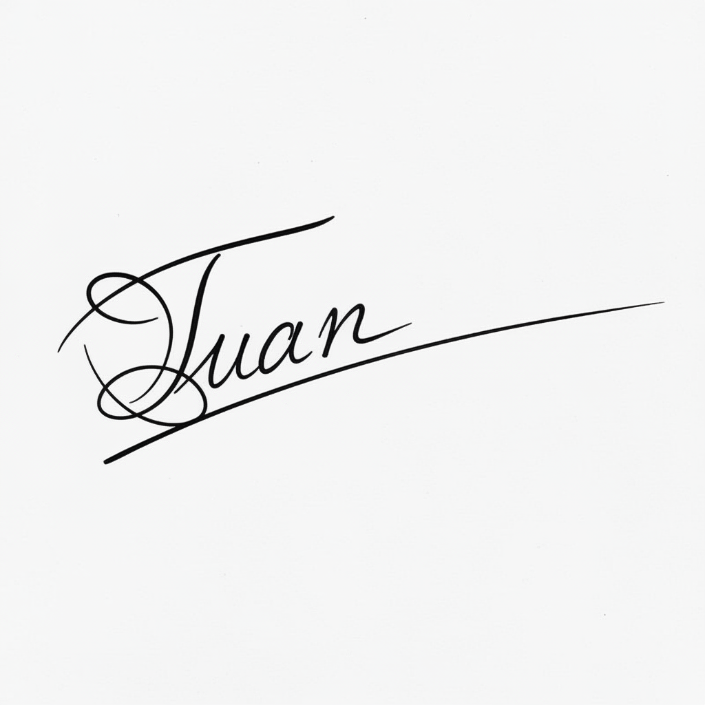 Mẫu chữ ký tên Tuấn số 10