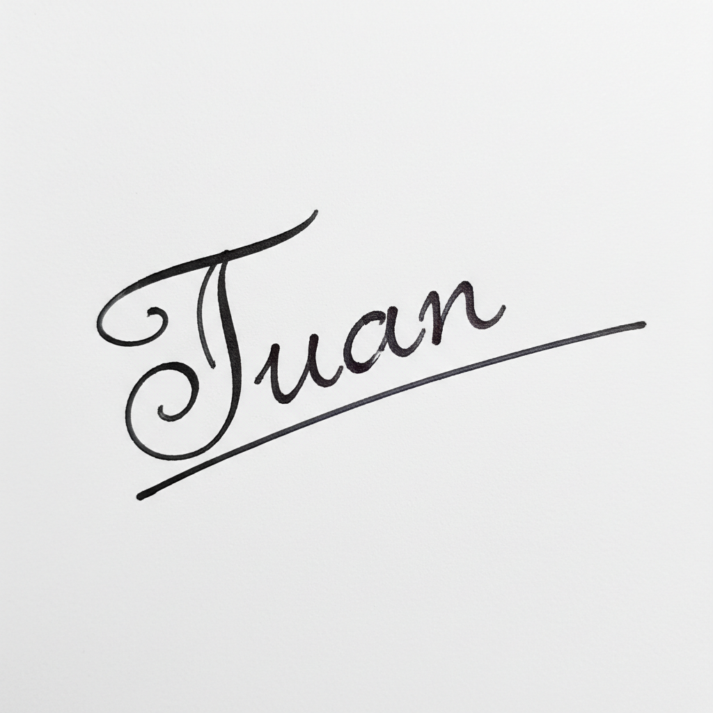 Mẫu chữ ký tên Tuấn số 2