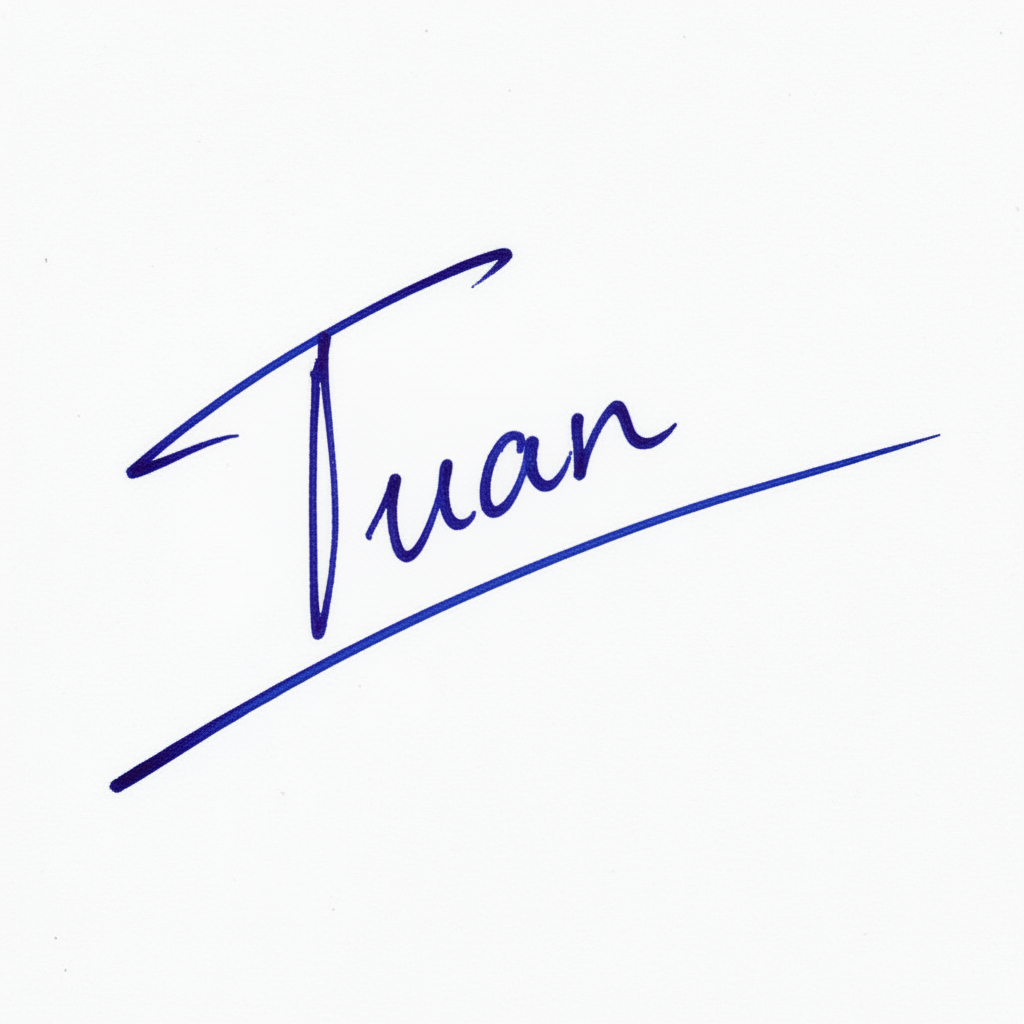 Mẫu chữ ký tên Tuấn số 3