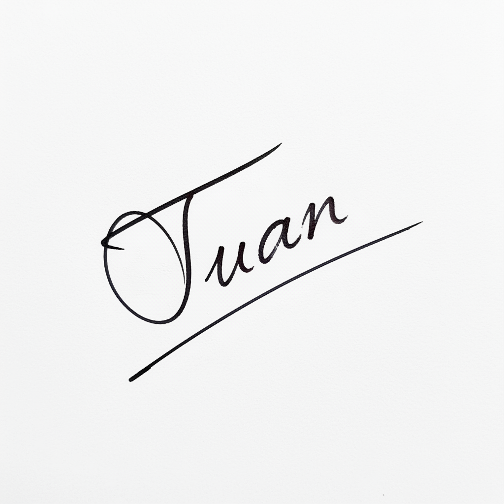 Mẫu chữ ký tên Tuấn số 5