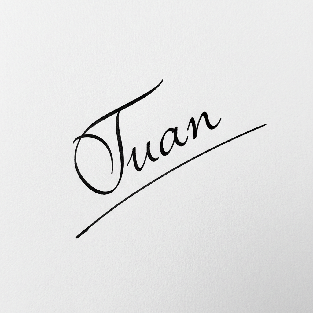 Mẫu chữ ký tên Tuấn số 5