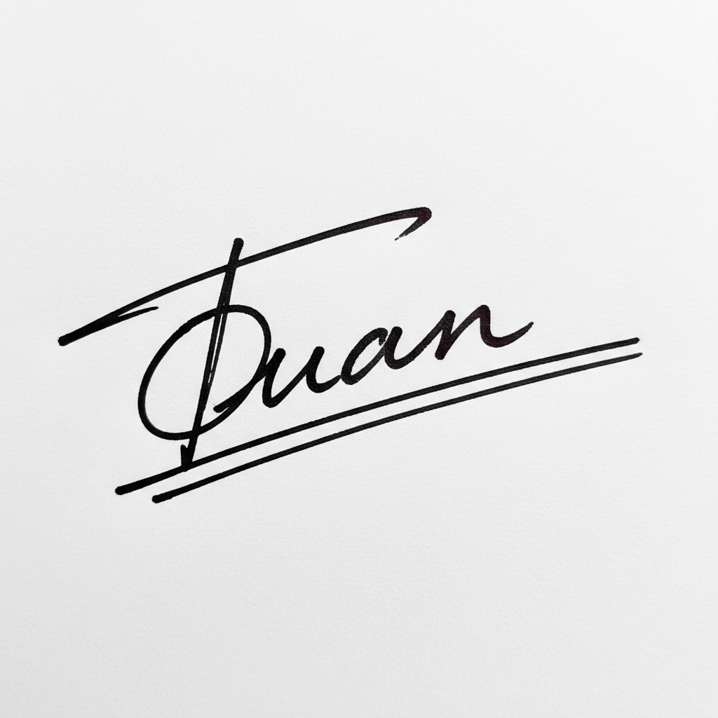 Mẫu chữ ký tên Tuấn số 7