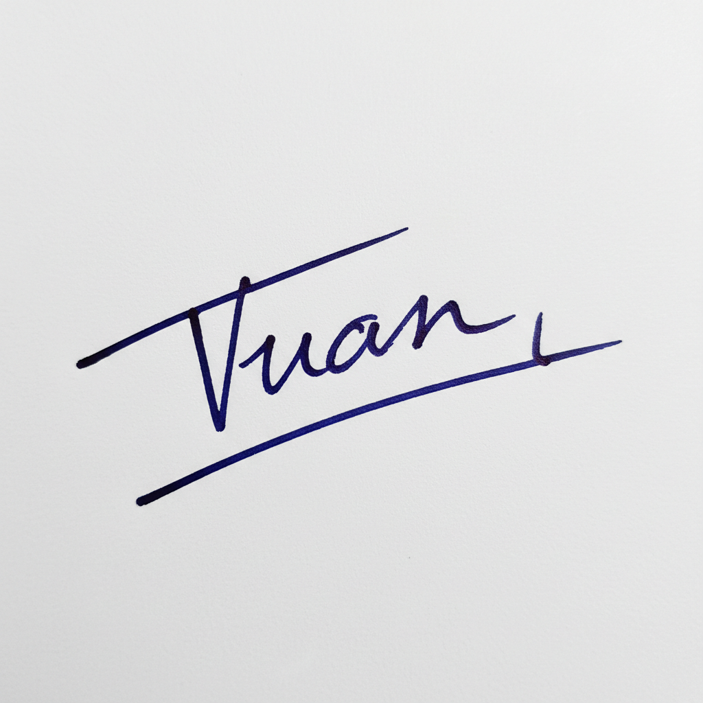 Mẫu chữ ký tên Tuấn số 9